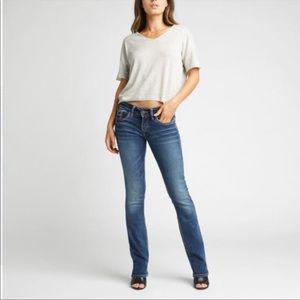 Silver Jeans Co. Suki Mid-Rise Slim Bootcut Jeans Indigo - NEW With Tags Size 26